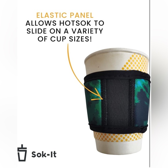 Sok It Hot Sok Reusable Insulated Neoprene Cup Sleeve (Mushroom Magic) - Picture 5 of 7